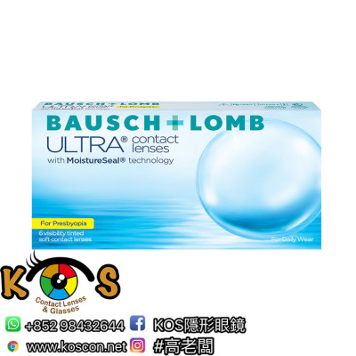 博士倫ULTRA for Presbyopia 每月拋棄漸進 with MoistureSeal® 